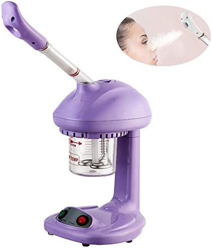 Advanced Spray Ozone Steam Facial Sprayer Evaporator Steam for Moisturizing Skin Care Machine Fog Beauty Instrument Rotating 360°,Purple,UKPlug
