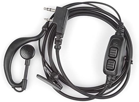 Kongnijiwa Radio Dual PTT Headset Earpiece with Mic for BAOFENG UV 82 UV82L UV-89 2-way Radio