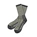 Merino Wool Crew Hiking Sock - Moisture Wicking Sock - Cushioned Sock - Gray Heather - Large