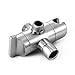 HOMEIDEAS 3-Way Shower Arm Diverter for Handheld Shower and Shower Head 1/2-Inch IPS female/male connection, ABS Nickel Plated