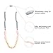 Lofca Baby Toys Silicone Teething Necklace for Mom to Wear-BPA Free -Anti Flammatory,Drooling , Teething Pain Reduce Properties-Nursing Necklace Perfect for Breastfeeding Moms-'Ina'(Rose Quartz)