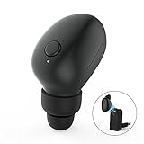 Stoon Car Bluetooth Headset Invisible V4.1 In Ear Earbuds Magnetic USB Chargers Mini Lightweight Wireless Earphones with 6 Hour Playtime Hands-Free Calling Headphones with Mic (One Pcs) (Black)