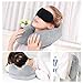 Inflatable Travel Pillow Travel Plane Pillow Portable Flight Air Pillow - Head Chin Support Neck Cushion for Long-Haul Airplane Travel, Compact & Soft