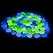 PROMENE 200pcs Glow in the Dark Garden Pebbles, Green and Blue for Walkway Yard and Decor DIY Decorative Gravel Stones (200PCS)