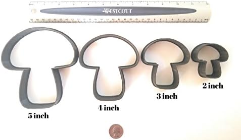 Mushroom Shape Cookie Cutters Clay, Polymer Clay, Fondant Tool - Full Set