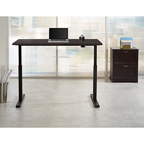 Realspace® Magellan Pneumatic HeightAdjustable Standing Desk, 60"W