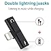Headphone Adapter for iPhone X/XS/XS MAX/XR/8/ 8Plus/ 7/7 Plus Headset Adaptor Splitter Mini Earphone Connector Convertor 2 in 1 Accessories Cables Call Charge Music Wire Control – Blackthumb 3