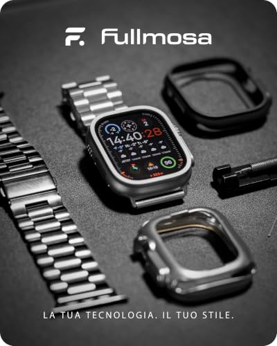 Fullmosa Apple Watch 11/10 46mm Stainless Steel Strap | Adjustable Replacement Bands for Men and Women Compatible with Apple Watch Band 46mm Series 11 10, Silver