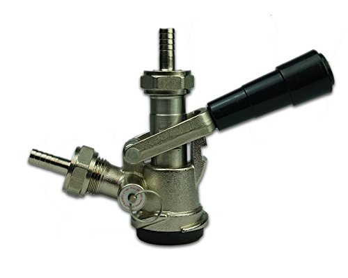 Coldbreak Keg Coupler, Sankey 'D' Style (Fits USA Kegs), Stainless Steel Probe, Commercial Grade, 5/16" Tailpieces, Black Handle - Thumbnail 4