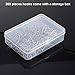 Tatuo 201 Pieces Christmas Ornament Hooks Ornament Hangers Xmas Metal Wire Hooks with Storage Box for Christmas Tree Decoration (Silver)