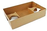 Southern Champion Tray 0120 Kraft Paperboard 4 Corner Pop Up Food & Drink Tray, 10