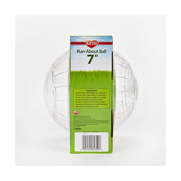 Kaytee-Transparent-Hamster-Ball-Premium-178-cm Kaytee Transparent Hamster Ball Premium, 17.8 cm