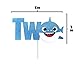 OMG Party Factory - Baby Cute Shark Cake Topper 2nd Birthday 