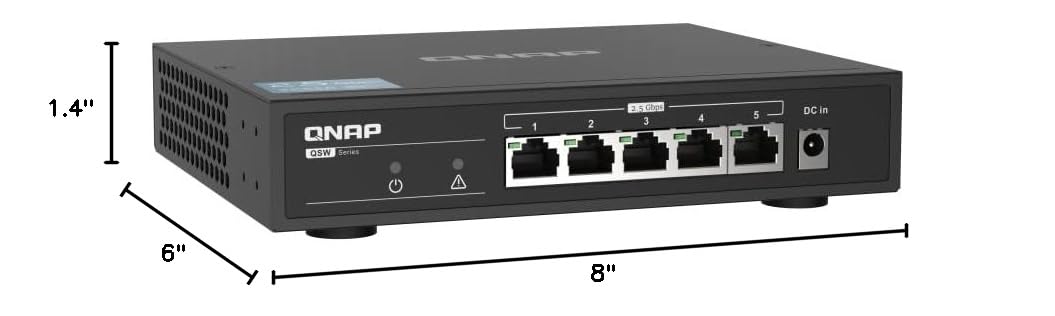 QNAP (Queuup) Switch with 5 2.5GbE ports instantly upgrades QSW-1105-5T enabled devices and NAS