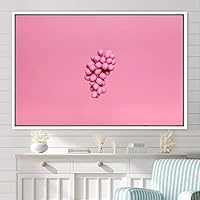 Framed Canvas Wall Art Fruity Citrus Colorful Farmhouse/Country Fruit Group Modern Art Multicolor Photography - 16x24 inches