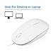 Macally 3 Button USB Optical Wired Computer Mouse 1000DPI with 5 foot cord, compatible with Mac, Macbooks, and Windows PC Laptops (ICEMOUSE2), White
