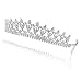 Bridal Pageant Rhinestones Crystal Wedding Tiara Crown - Silver Plated Clear Crystals T496