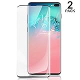 2-Pack HD Galaxy S10 5G Screen Protector, Tempered Glass Film [Fingerprint ID Enabled] [3D Full Edge Covered] [9H Hardness] Case Friendly Glass Protector,for Samsung Galaxy S10 5G