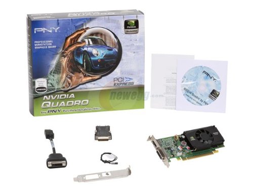 NVIDIA Quadro FX 380LP by PNY 512MB DDR3 PCI Express Gen 2 x16 DVI-I DL and DisplayPort Profesional Graphics Board, VCQFX380LP-PCIE-PB