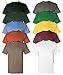 Gildan Men's Classic Heavy Cotton Crewneck T-Shirt, Assorted mix, L (Pack of 10)