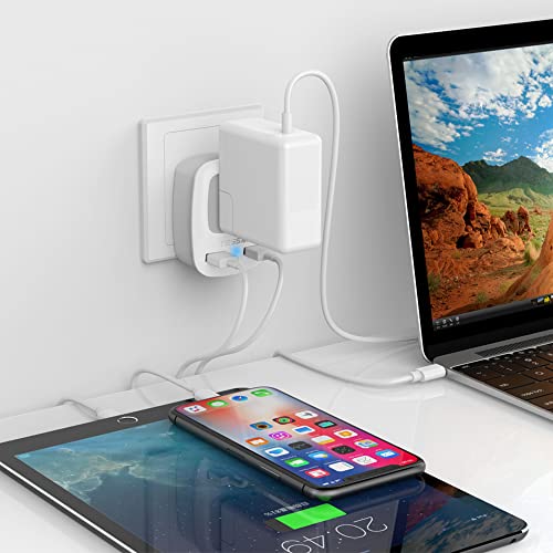 TESSAN European Travel Plug Adapter, Europe Power Adaptor with 2 USB Ports, International Type C Outlet Charger for US to Most of EU Iceland Spain Italy France Germany