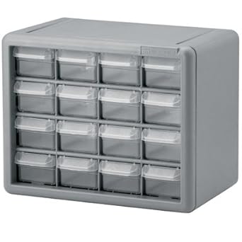 Plastic Storage Cabnt 44 Drawr15 13 16 H X 6 3 8 W X 20 D 44