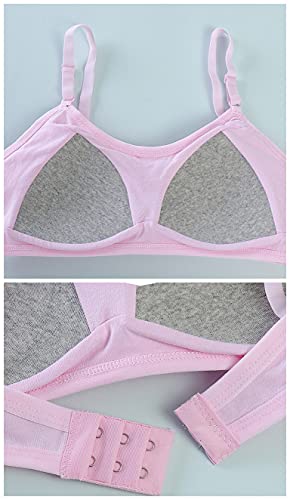 Big Girls Bra Comfort Flex Fit Seamless for Girl Teens with Adjustable Straps, Pull-on Design