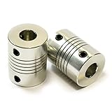 OctagonStar Flexible Couplings 5mm to 8mm NEMA 17 Shaft for RepRap 3D Printer or CNC Machine(2PCS)
