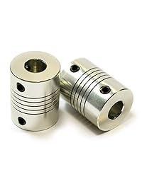 OctagonStar Acoplamientos flexibles de 5 mm a 8 mm, eje NEMA 17 para impresora RepRap 3D o máquina CNC (2 unidades)