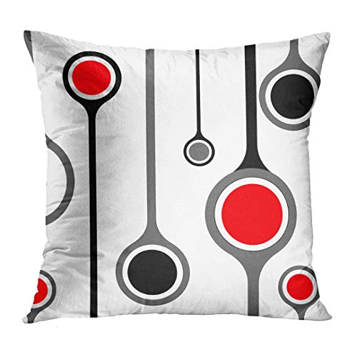 black and red throw pillows