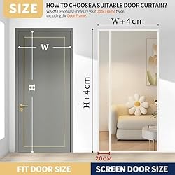 Magnetic Door Screen 90x260cm Door Screens Mesh