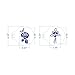 ART Kitchenware 6pcs/set Wedding Roses Cookie Cake Stencil Set Sugar Flowers Cake Decoration Mold ST-904 Beige/Semi-Transparent