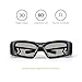 3D Glasses APEMAN DLP Link Active Shutter 3D Glasses LCD Lens High Brightness Contrast Rechargeable Battery 50 Hours Using Compatible with All 3D DLP Projectors (2 Pack)