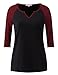 Regna X Womens 3 4 Sleeve Raglan Baseball Casual T-Shirts (S-3X, Plus Sizes)