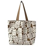 Shopping Bag Tote Bag Canvas Reusable Shoulder Bag