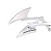 OKSTNO Custom Universal Motorcycle Spear Blade Rearview Mirrors for Cruiser Touring Rebel 250 Shadow 600 750 VTX VT1300 1800(8mm and 10mm adapters)-Pair (Chrome)