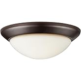 Forte 6074-02-32 Two Light Ceiling Flush Mount, Bronze