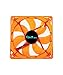 Apevia 12SL-OG 120mm 4pin+3pin Ultra Silent Orange LED Case Fan