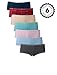 Emprella 5 Pack Boy Shorts Underwear for Women, Breathable Cotton Womens Panties