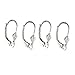 4 Sterling Silver Leverback Fleur De Lis Earring Findings