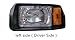 Club Car DS Factory Size & Fit Passenger & Driver Headlights 101988002 101988001