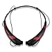 Rymemo Universal Wireless Bluetooth 4.1 Music Stereo Sports/running Headset Headphones Vibration Neckband Style for Cellphone (Red-black)