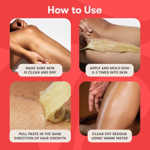 Sugar Waxing Kit for Women As Seen On Shark Tank (Mini Kit Medium) Face, Arms, & Legs, Sugar Wax Hair Removal- Sugaring Tiktok Viral Products- Bikini Wax Kit for Women - Sugaring Kit