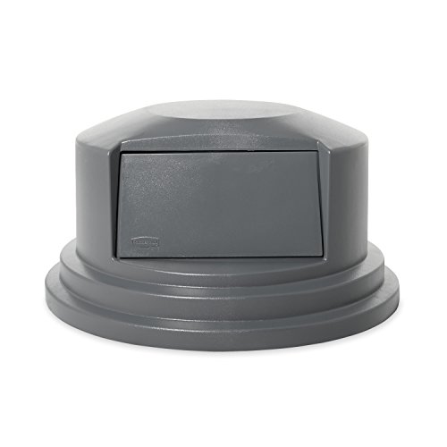 Rubbermaid Commercial BRUTE Trash Can Dome Lid, Gray, 55 Gallon