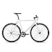 6KU Aluminum Fixed Gear Single-Speed Fixie Urban Track Bike, Crisp White, 61cm, XLthumb 2
