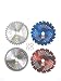 Renegade Blade 4pk-8"-Assortment Pack - (1) 20t (1) 56t (1) 80t (1) 32t Carbide Brush Cutter Weed Eater Blades - 203mm primary