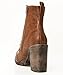 Soda Malia Vegan Round Toe Stacked Lug Heel Lace Up Ankle Booties