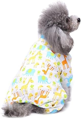Coper Cute Puppy Pet Dog Casual Cotton Pajamas Jumpsuit Soft Homewear