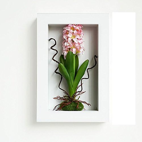 kaimo 3D Frames Artificial Flowers Arrangement Table Top Decoration or Wall Mounted Sculptures (Pink)
