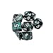 EVERMARKET Polyhedral Dice with 3 Complete Dice set for Dungeons and Dragons DND RPG MTG D20 D12 D10(00-90 and 0-9) D8 D4 Table Games , 21 Pcs (1)